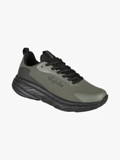 Australian ALPHA Sneakers uomo sportive con suola alta - militare