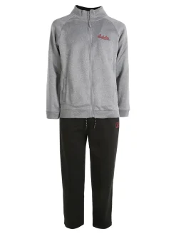 Australian Completo tuta da uomo 2 pezzi full zip con interno felpato - grigio