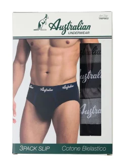 Australian Confezione da 3 slip uomo in cotone - assortito