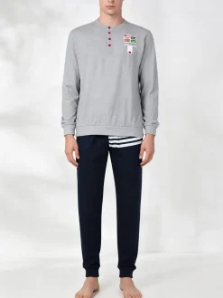 Australian Pigiama lungo da uomo con stampe