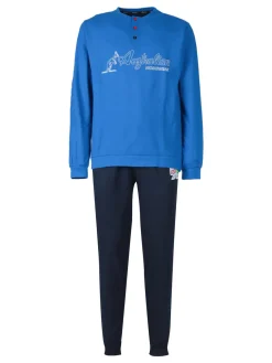 Australian Pigiama lungo uomo con scritta