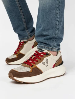 Avirex Sneakers casual da uomo stringate - marrone
