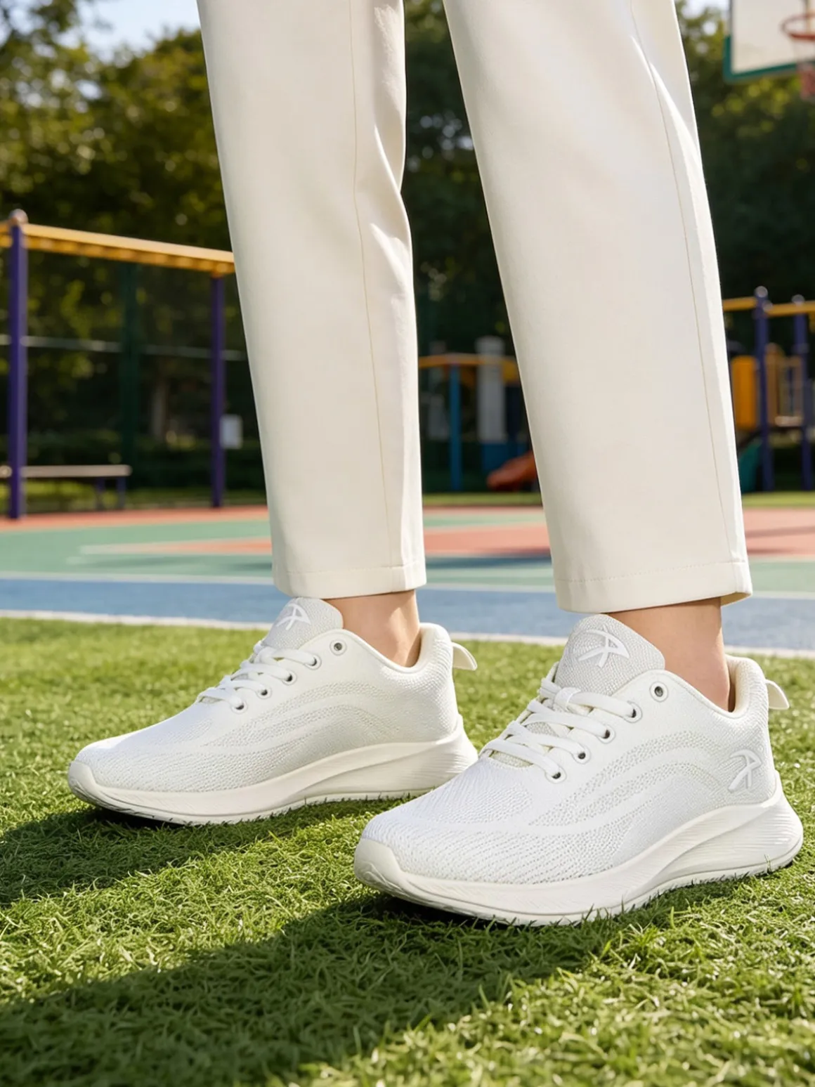 Axa Shoes Sneakers donna sportive in maglia - bianco
