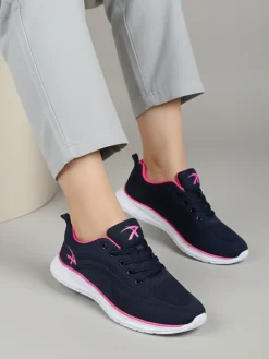 Axa Shoes Sneakers donna sportive in maglia - blu scuro