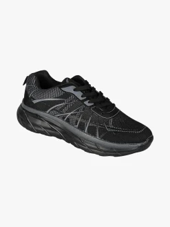 Axa Shoes Sneakers sportive da uomo in maglia - nero