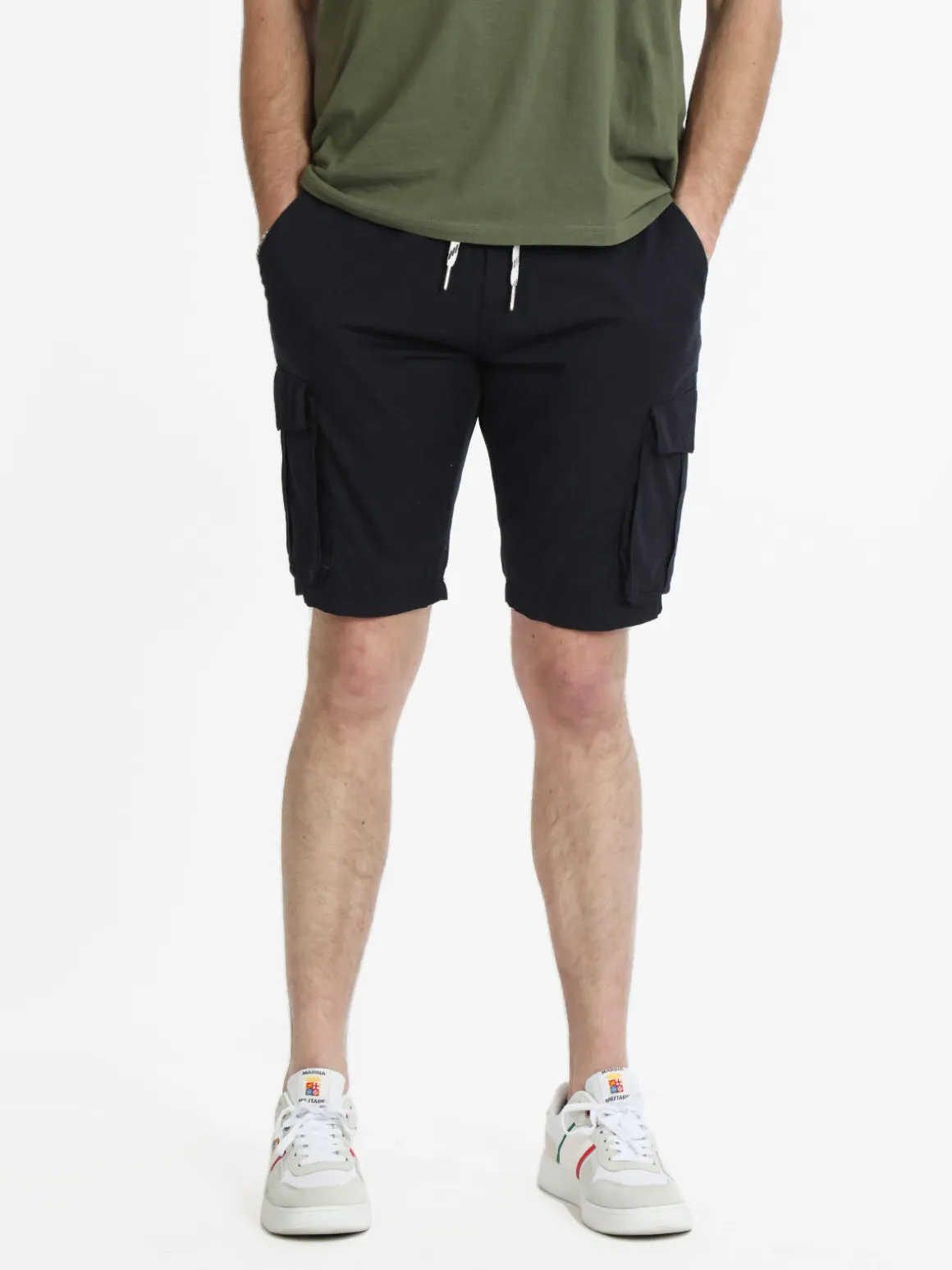 Baci & Abbracci Bermuda cargo da uomo con coulisse