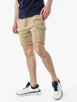 Baci & Abbracci Bermuda da uomo in cotone con tasconi - khaki