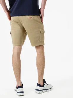 Baci & Abbracci Bermuda da uomo in cotone con tasconi - khaki