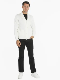 Baci & Abbracci Cardigan uomo in maglia a trecce