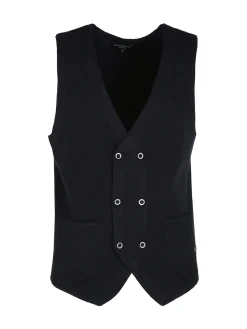 Baci & Abbracci Gilet in maglia da uomo a doppiopetto