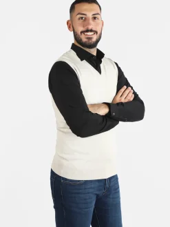 Baci & Abbracci Gilet uomo smanicato in maglia