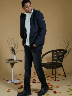 Baci & Abbracci Jeans da uomo slim fit a vita bassa- nero