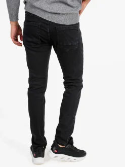 Baci & Abbracci Jeans da uomo slim fit a vita bassa- nero