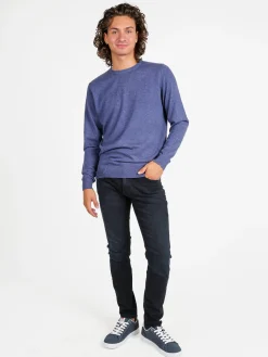 Baci & Abbracci Jeans da uomo slim fit a vita bassa - nero