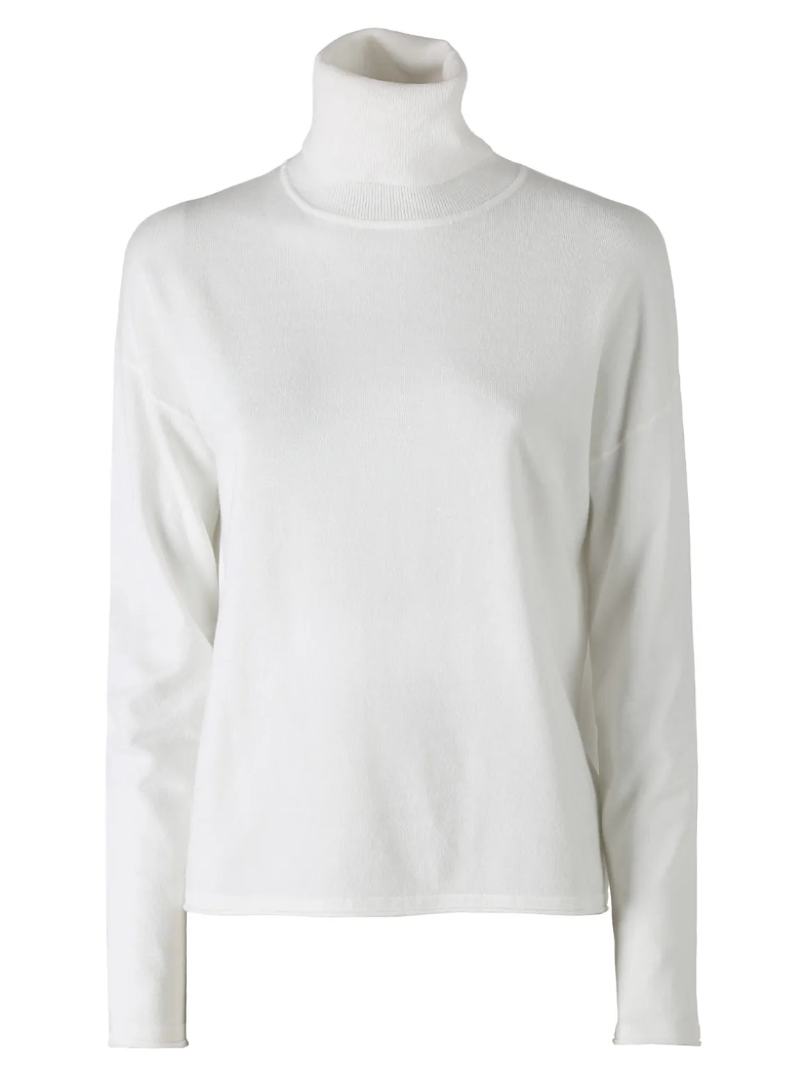 Baci & Abbracci Maglia dolcevita da donna tinta unita - bianco
