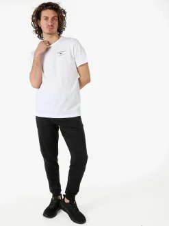 Baci & Abbracci Pantaloni tuta da uomo in cotone con coulisse e polsini - nero