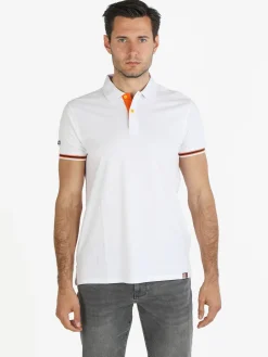 Baci & Abbracci Polo da uomo a maniche corte in cotone