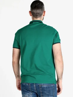 Baci & Abbracci Polo da uomo a maniche corte in cotone