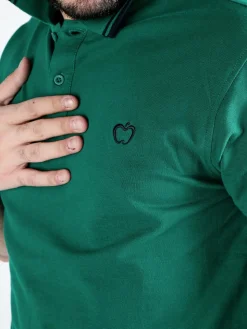 Baci & Abbracci Polo da uomo a maniche corte in cotone