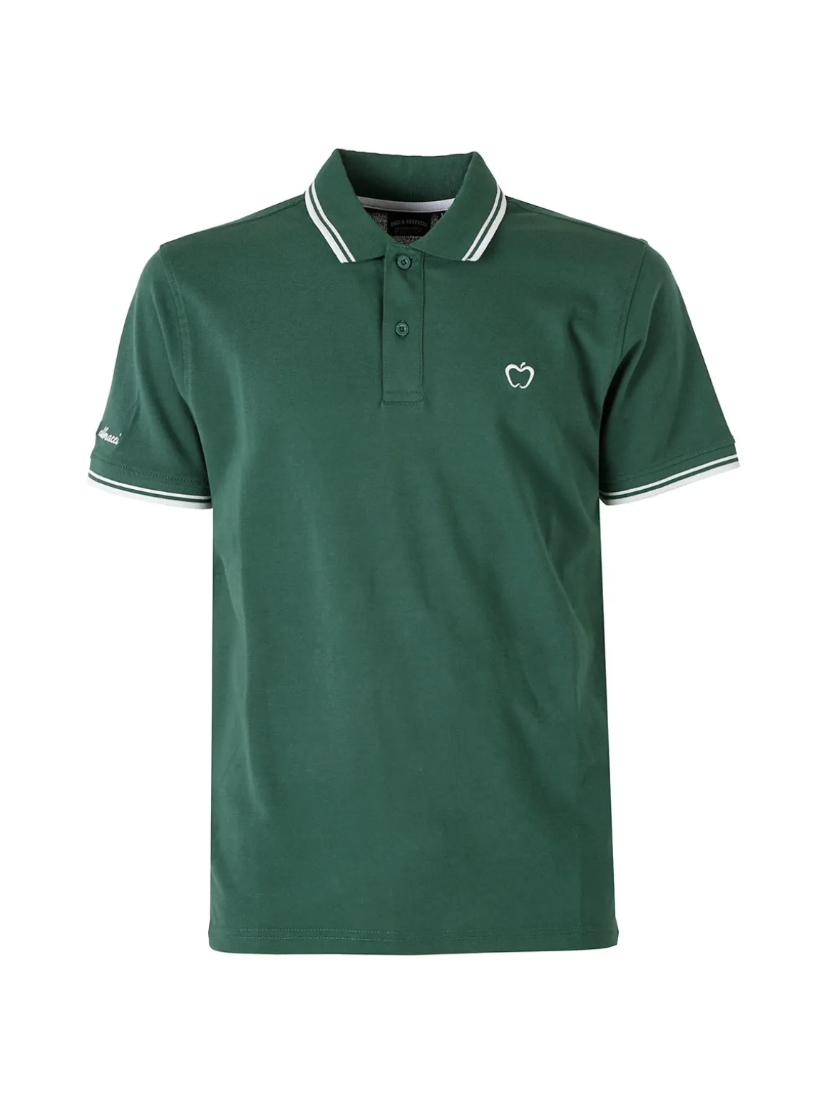 Baci & Abbracci Polo da uomo in cotone a maniche corte - verde