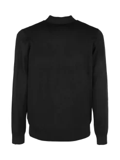 Baci & Abbracci Polo da uomo in maglia a maniche lunghe