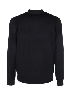 Baci & Abbracci Polo da uomo in maglia a maniche lunghe