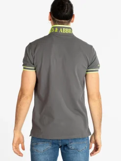 Baci & Abbracci Polo uomo manica corta con scritta