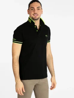 Baci & Abbracci Polo uomo manica corta con scritta