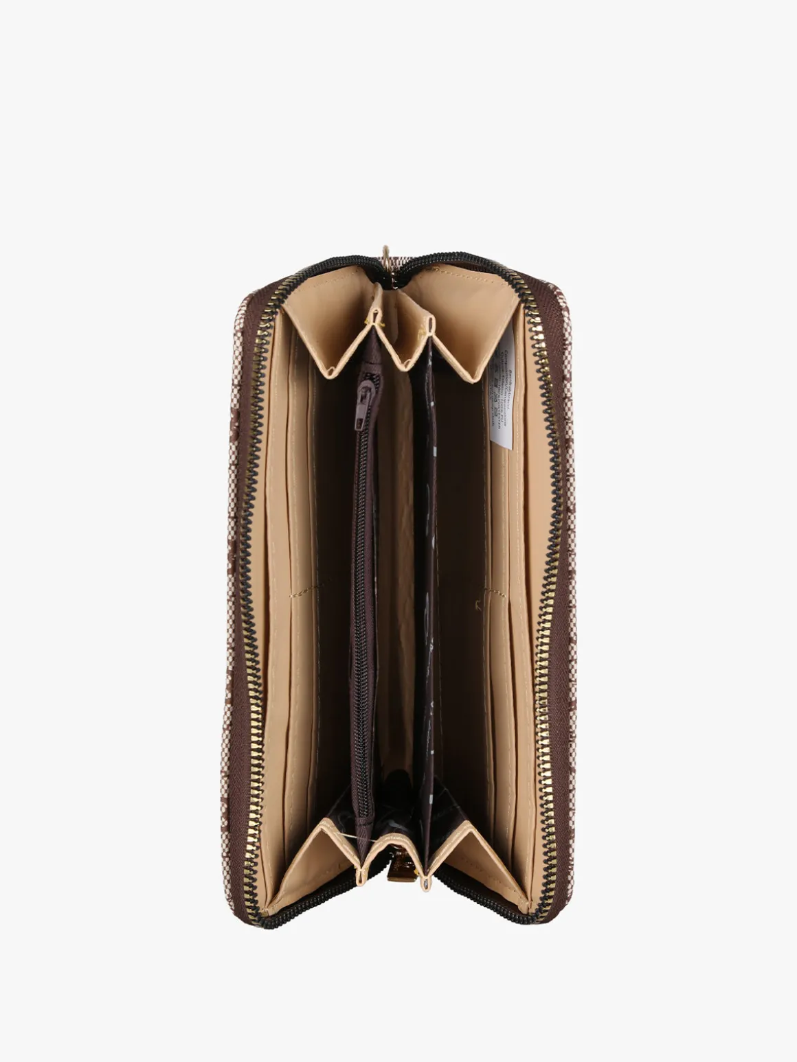 Baci & Abbracci Portafoglio da donna con zip - marrone