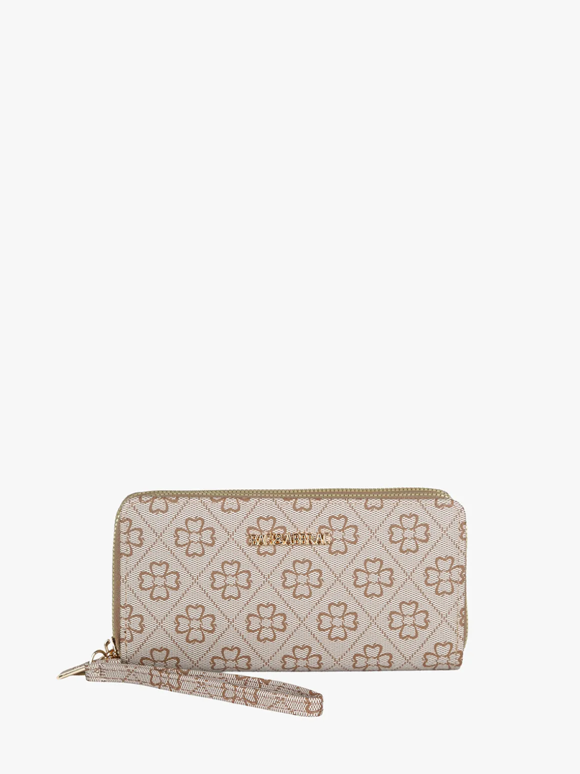 Baci & Abbracci Portafoglio rettangolare da donna con doppia zip - khaki
