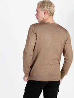 Baci & Abbracci Pullover da uomo in maglia con scollo a V
