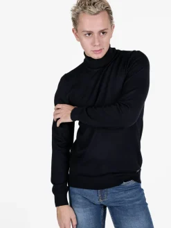 Baci & Abbracci Pullover dolcevita in maglia da uomo