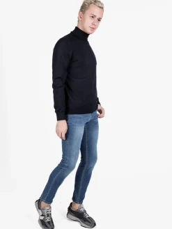Baci & Abbracci Pullover dolcevita in maglia da uomo