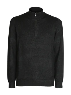 Baci & Abbracci Pullover uomo in maglia mezza zip