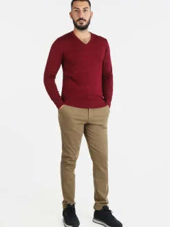 Baci & Abbracci Pullover uomo in maglia scollo a V