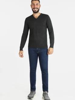 Baci & Abbracci Pullover uomo in maglia scollo a V