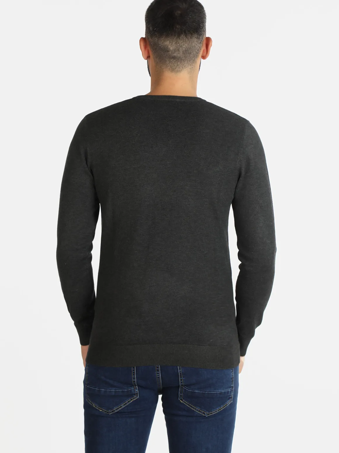 Baci & Abbracci Pullover uomo in maglia scollo a V