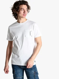 Baci & Abbracci T-shirt da uomo in cotone con taschino