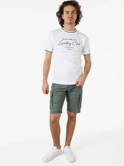 Baci & Abbracci T-shirt in cotone da uomo con stampa - bianco