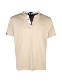 Baci & Abbracci T-shirt uomo con bottoncini sullo scollo