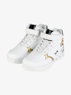 Bacio & Bacio Sneakers alte da bambina con cinturino a strappo e luci