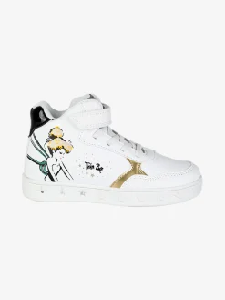 Bacio & Bacio Sneakers alte da bambina con cinturino a strappo e luci