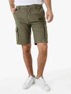 Bad Boys Bermuda da uomo in cotone con tasconi laterali - militare
