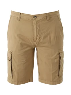 Bad Boys Bermuda da uomo in cotone con tasconi laterali - khaki