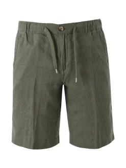 Bad Boys Bermuda in lino da uomo - militare