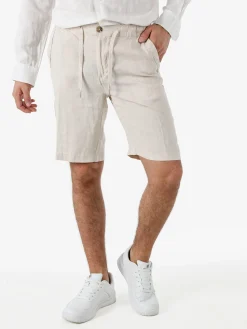 Bad Boys Bermuda in lino da uomo - beige