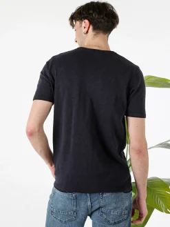 Bad Boys T-shirt da uomo in maglia con taschino - blu scuro