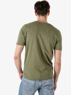 Bad Boys T-shirt da uomo in maglia con taschino - militare