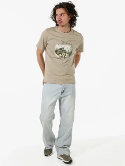 Bad Boys T-shirt in cotone da uomo con stampa - sabbia
