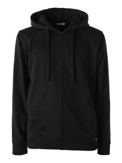 Baker'S Felpa da uomo full zip con cappuccio - nero